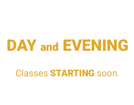 Flexible day and evening classes
