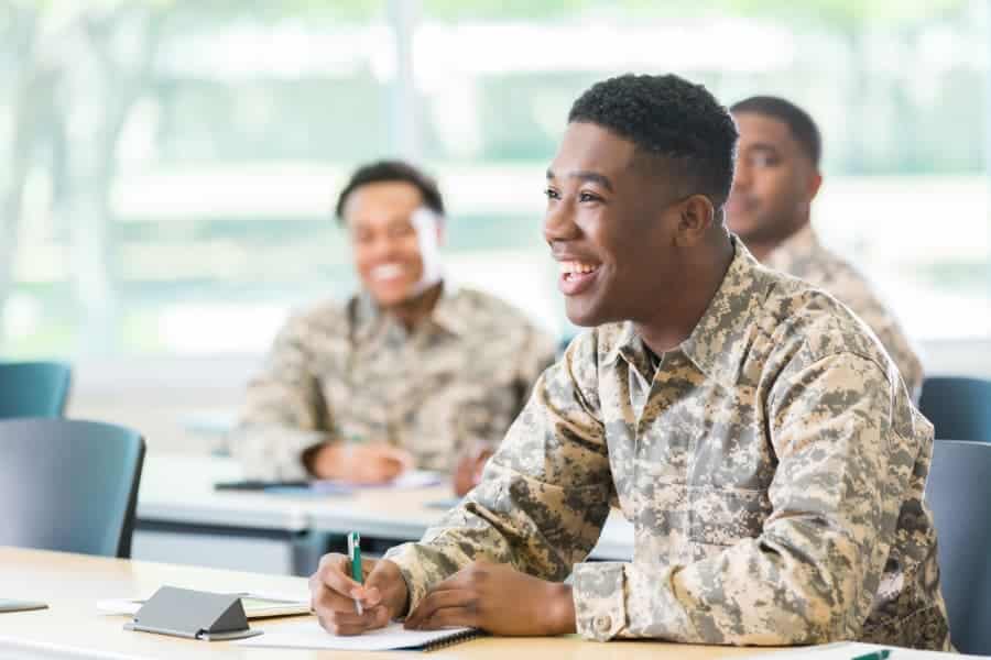 Military Student In Class