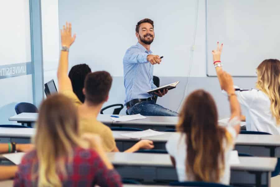 Students In A Classroom 