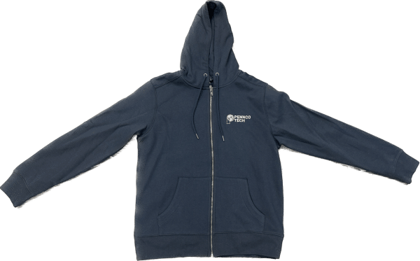 Zip-Up Hoodie - Navy - Image 3