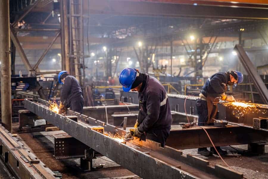 Welders at work